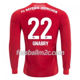Fußballtrikots FC Bayern München Serge Gnabry 22 Heim Trikotsatz 2019-2020 Langarm